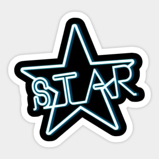 Neon star Sticker